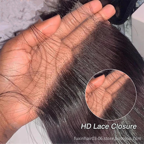Thin Lace Frontal Closure Film Transparent Hd Swiss Lace Frontal Vendor Small Knot Peruvian Hair Bundles With Hd Lace Frontals